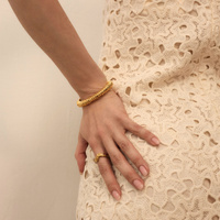 Złota bransoletka vintage Rope N°1