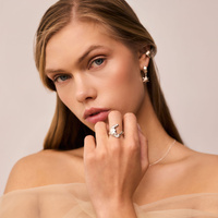 Srebrny pierścionek LUNA