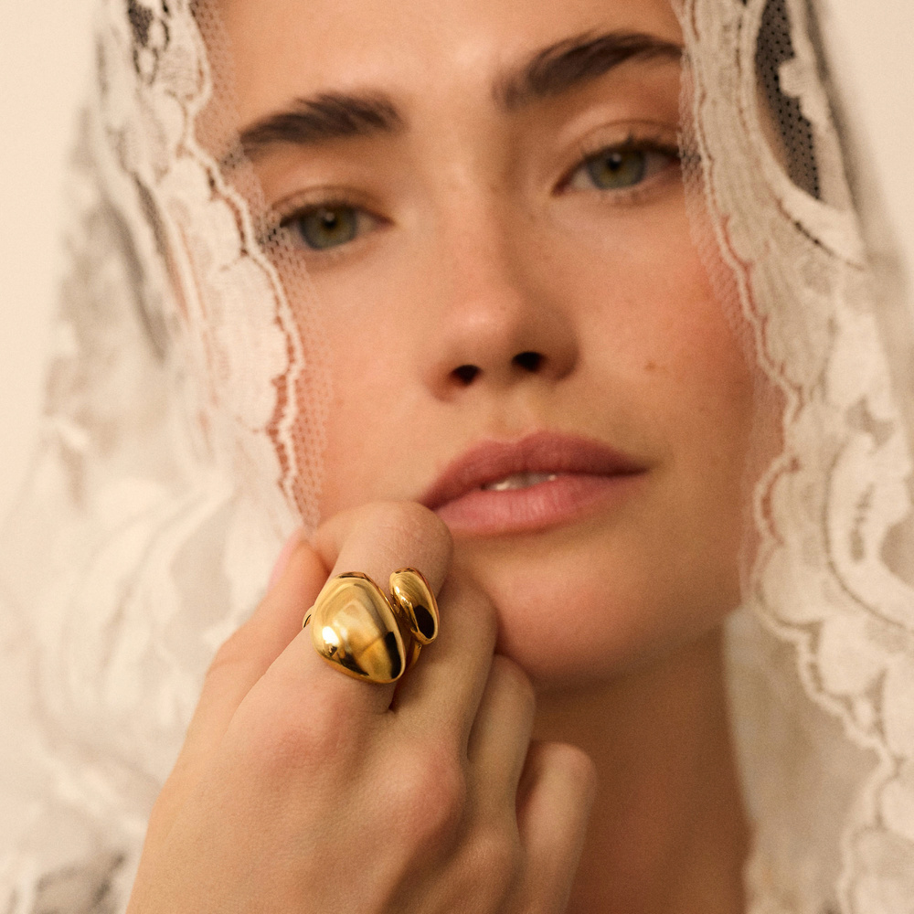 Złoty pierścionek Lira N°3