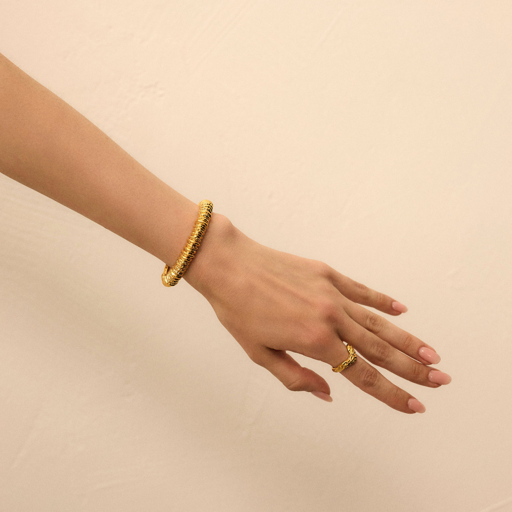 Złota bransoletka vintage Rope N°1