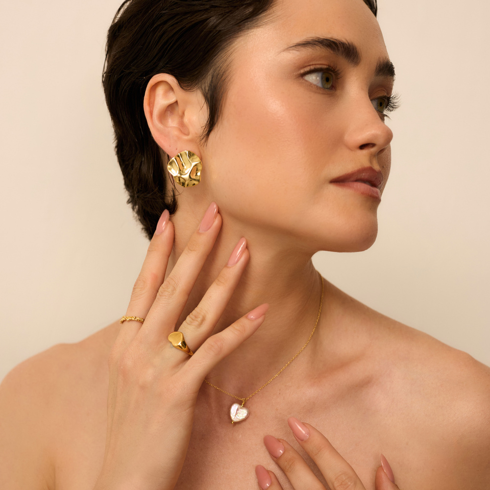 Złoty pierścionek Heart N°2