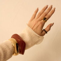 Złoty pierścionek z oczkiem tygrysim Noir