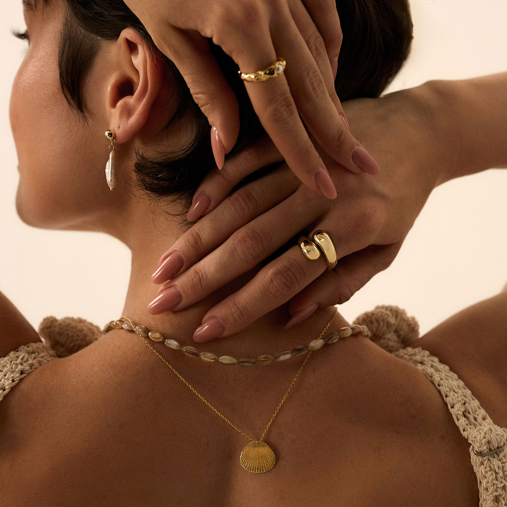 Złoty pierścionek Mouille