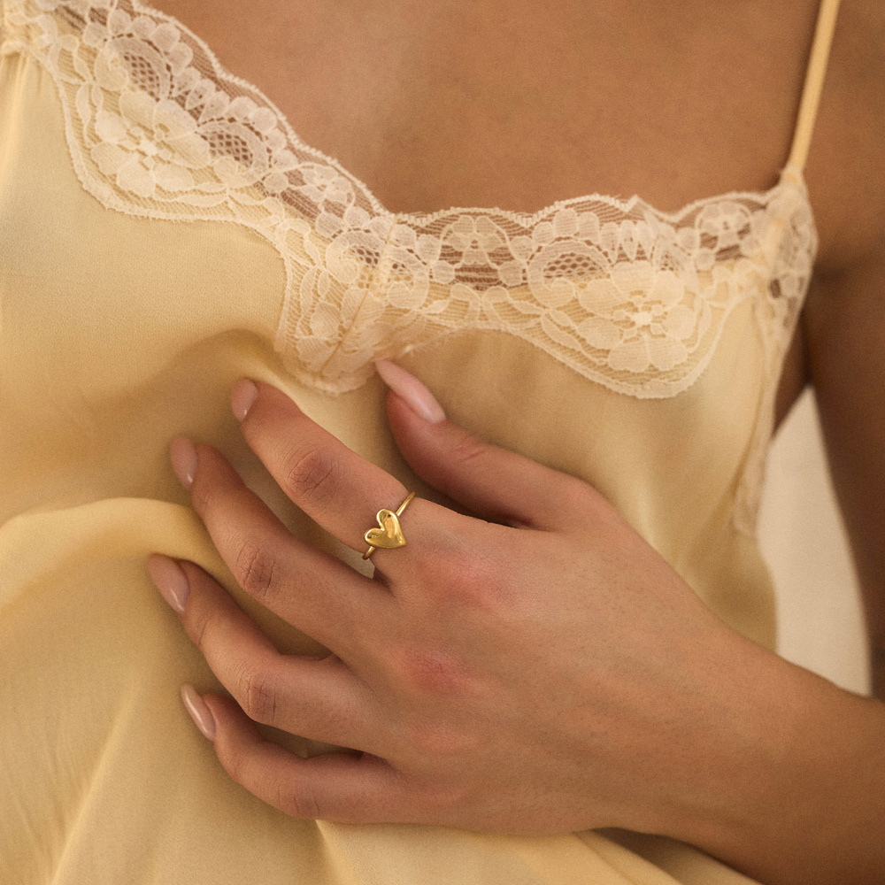 Złoty pierścionek Mini Heart