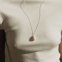 Srebrny naszyjnik Baroque Pearl