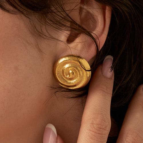 Złote kolczyki Hestia