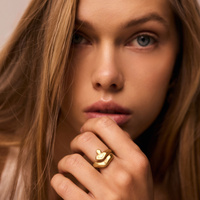 Złoty pierścionek ZEN