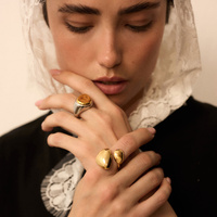 Złoty pierścionek Lira N°3