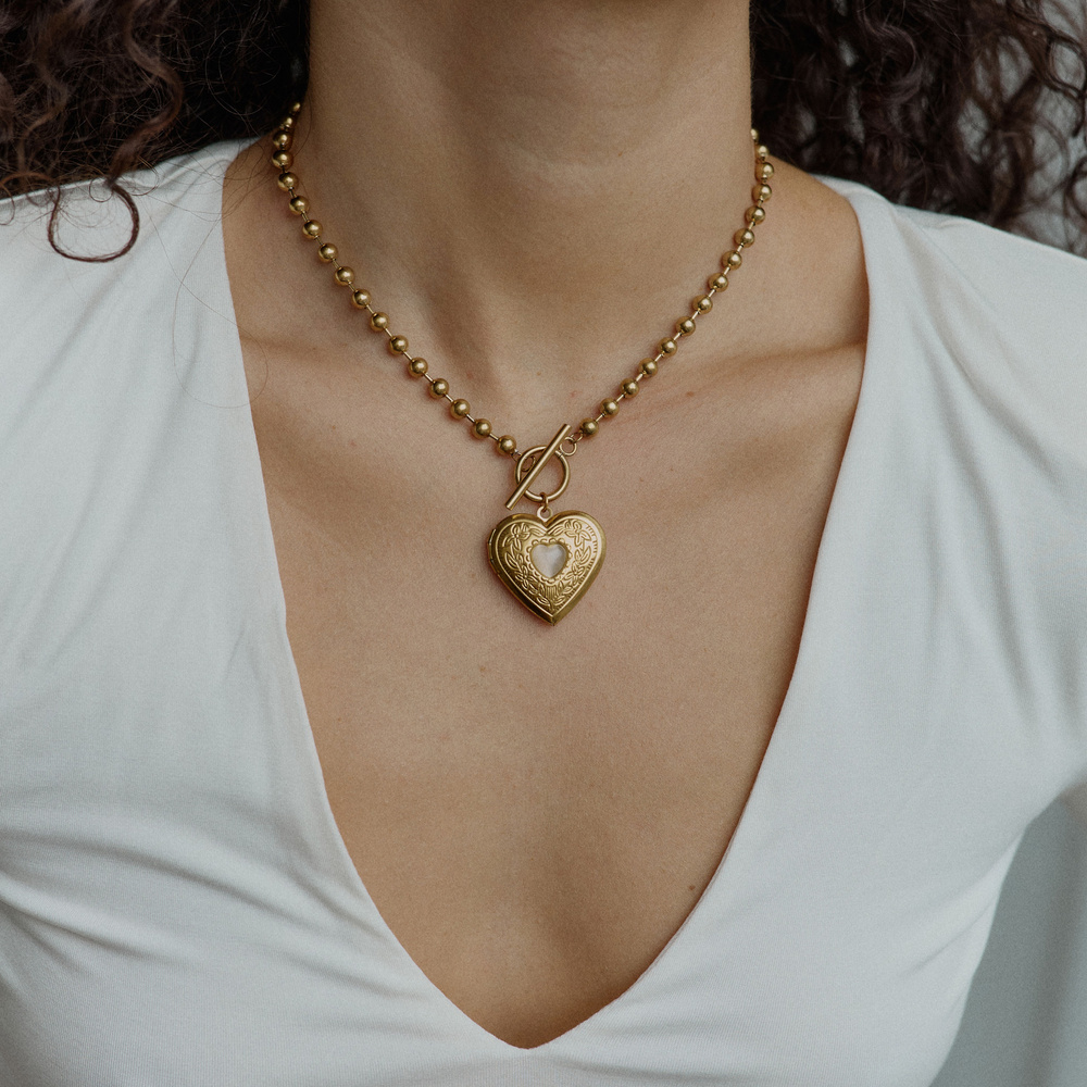 Złoty naszyjnik sekretnik Secret N°2