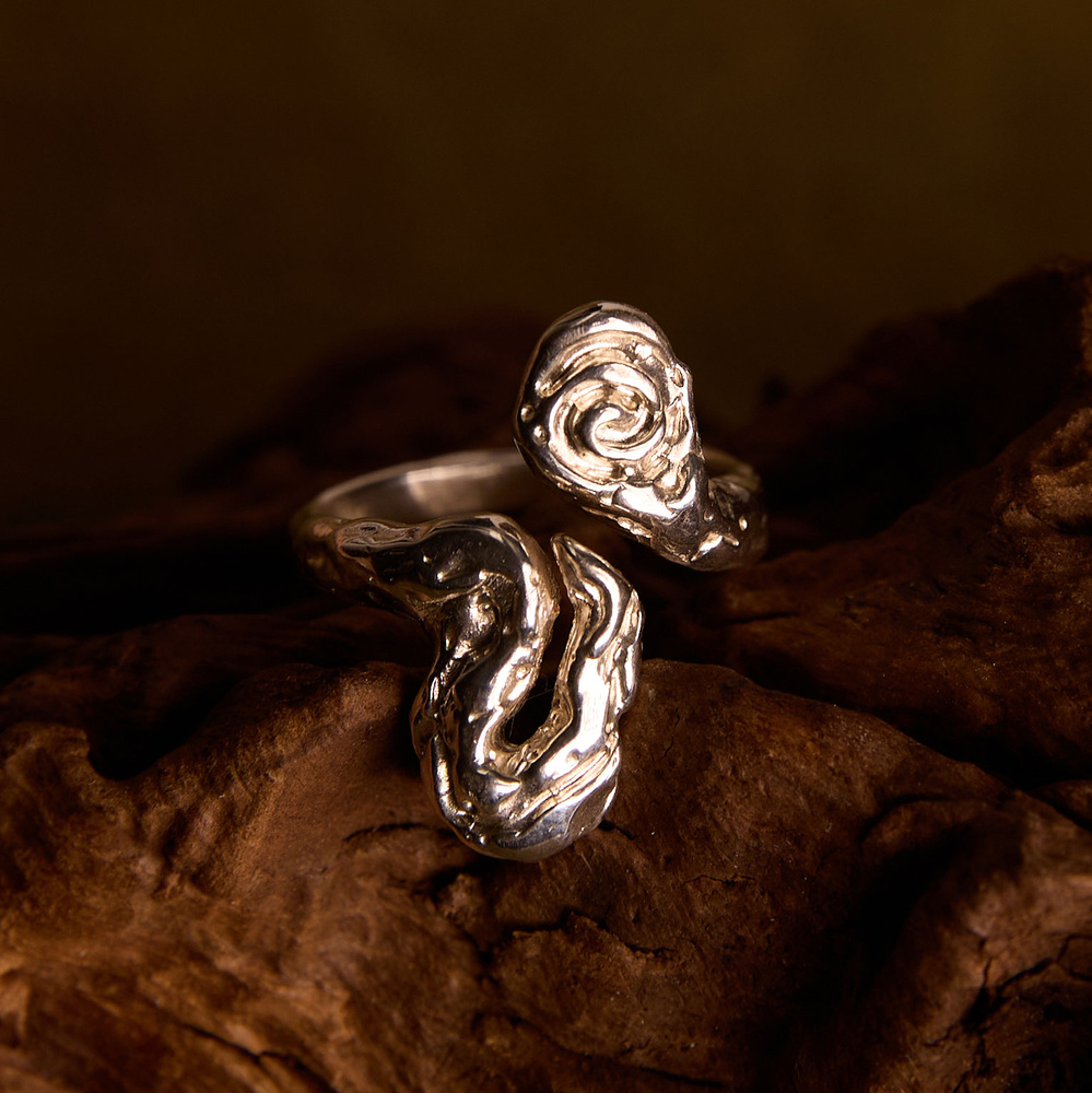 Srebrny pierścionek SPIRAL