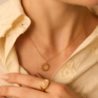 Złoty naszyjnik ze słońcem Serenity