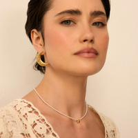 Złote kolczyki księżyce Selene