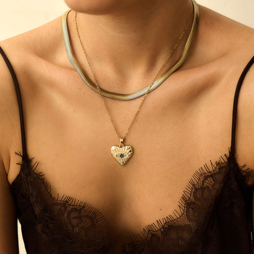 Złoty naszyjnik Care