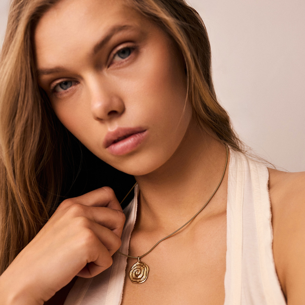 Złoty naszyjnik SPIRAL