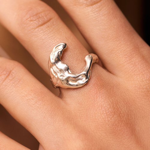 Srebrny pierścionek LUNA