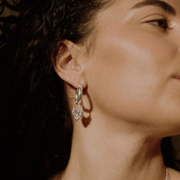 Srebrne kolczyki Love Lock