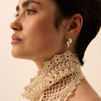 Srebrne kolczyki muszle Cerith