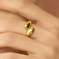 Złoty regulowany pierścionek Gemini N°3