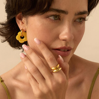 Złote kolczyki Fiore Butter