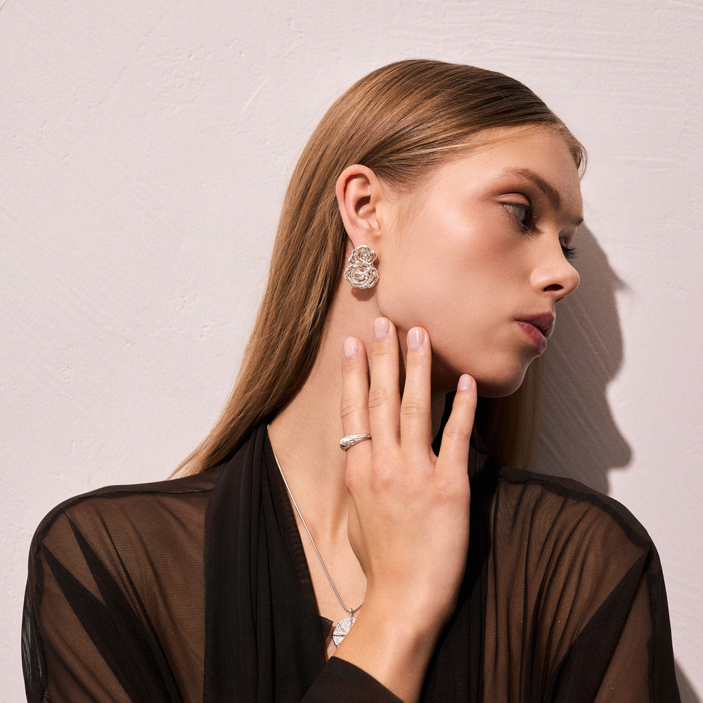 Srebrne kolczyki SPIRAL