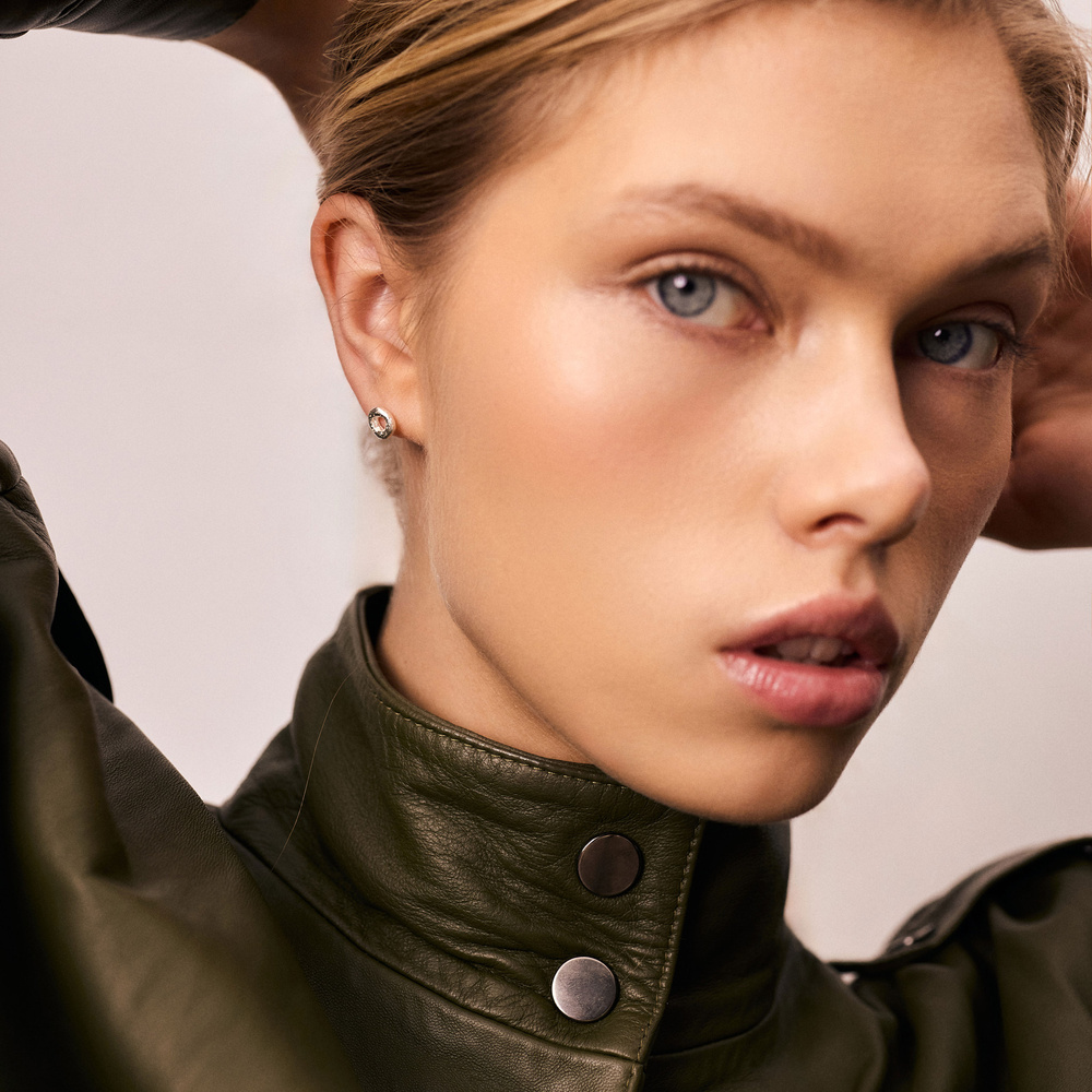 Srebrne kolczyki PEBBLE