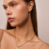 Złota nausznica AQUA