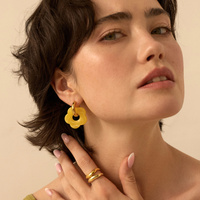 Złote kolczyki Fiore Butter