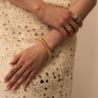Złota bransoletka vintage Rope N°1