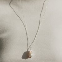 Srebrny naszyjnik Baroque Pearl