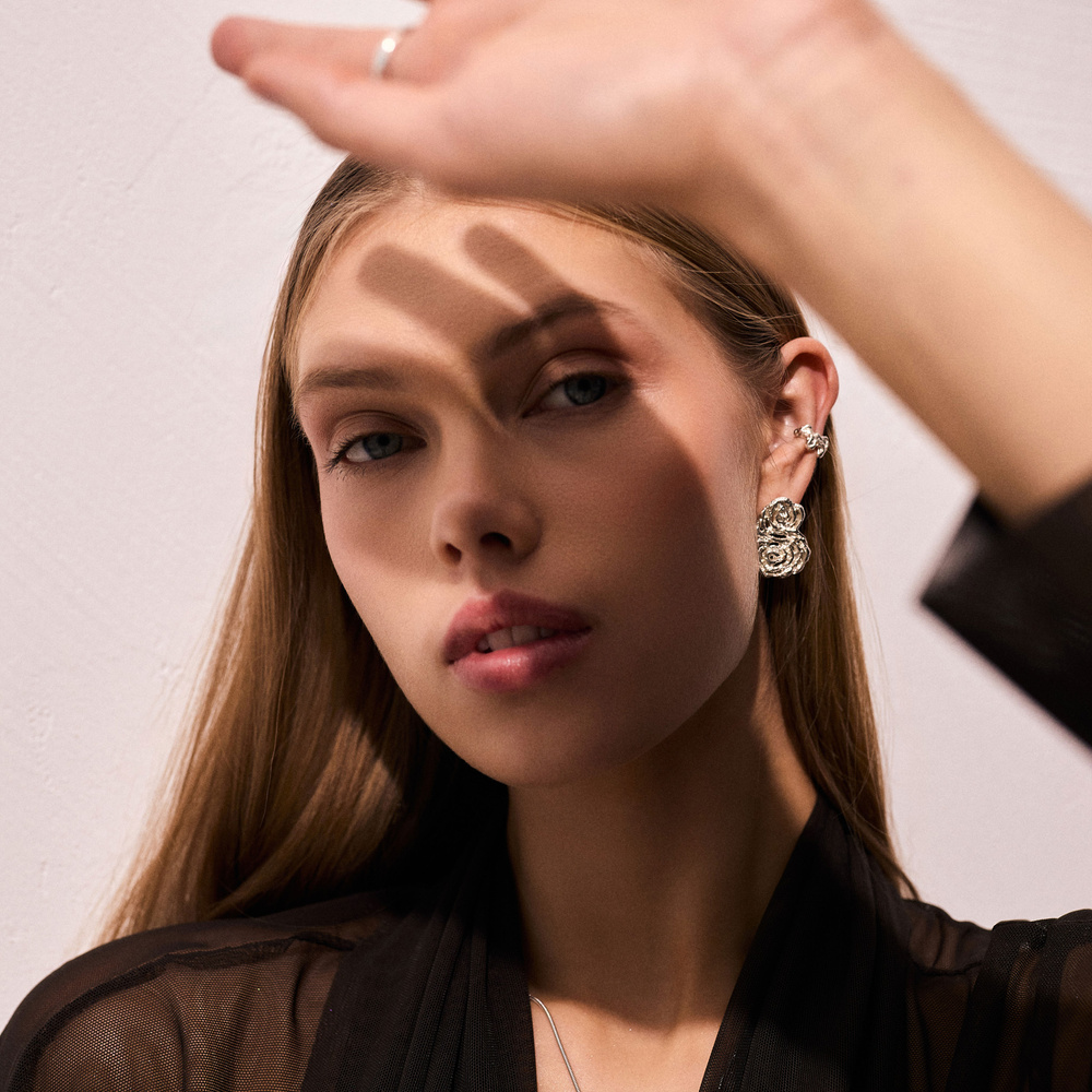 Srebrne kolczyki SPIRAL