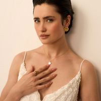 Złote kolczyki Seashell