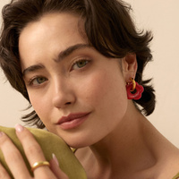 Złote kolczyki Fiore Cherry