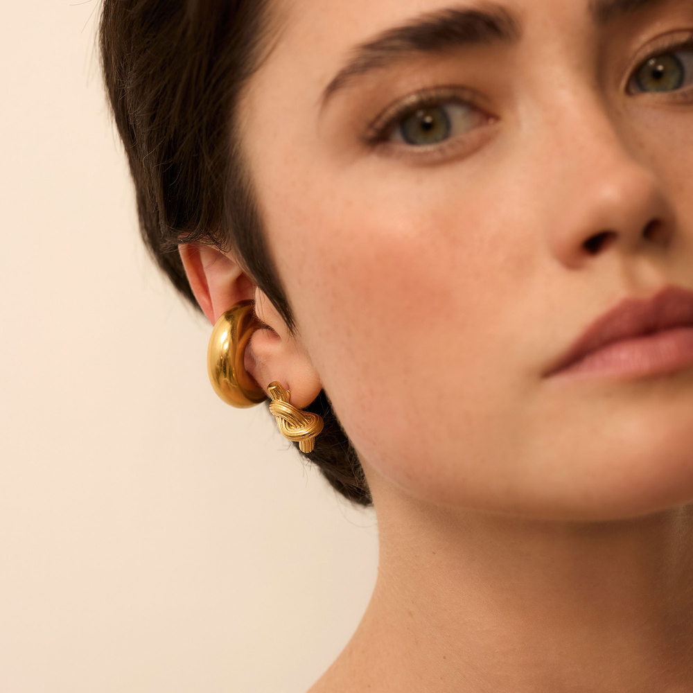 Nausznica Gold Bubble