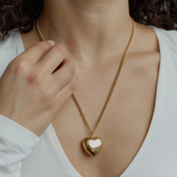 Złoty naszyjnik Fluffy Heart N°2