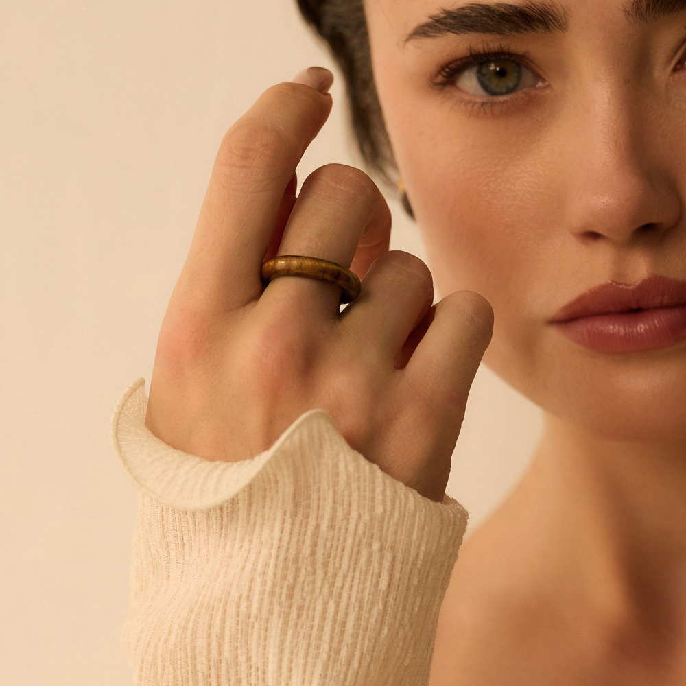 Pierścionek z tygrysiego oka Fierce N°2