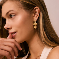 Złote kolczyki BALANCE