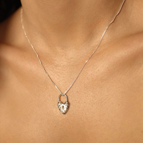 Srebrny naszyjnik Love Lock