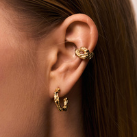 Złote kolczyki AQUA