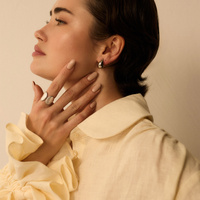 Srebrny regulowany pierścionek Fiore