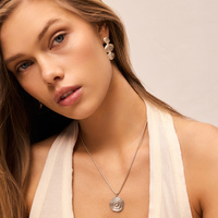 Srebrne kolczyki BALANCE