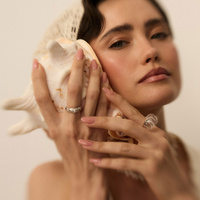 Pierścionek z żywicy epoksydowej Musa Ice