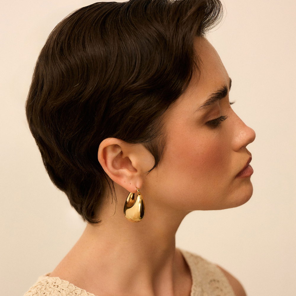 Złote kolczyki Gypsy