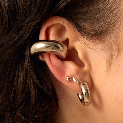 Nausznica Silver Bubble