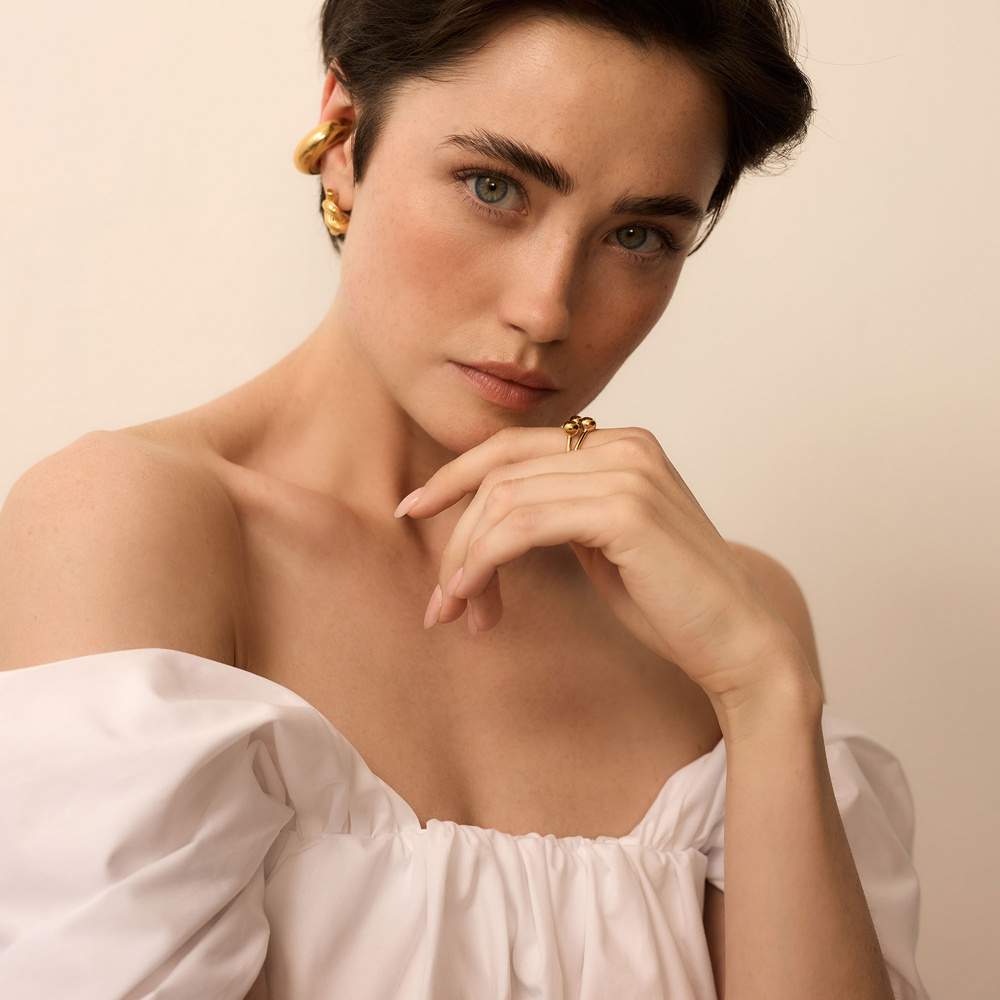 Nausznica Gold Bubble