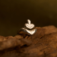 Srebrny pierścionek ZEN