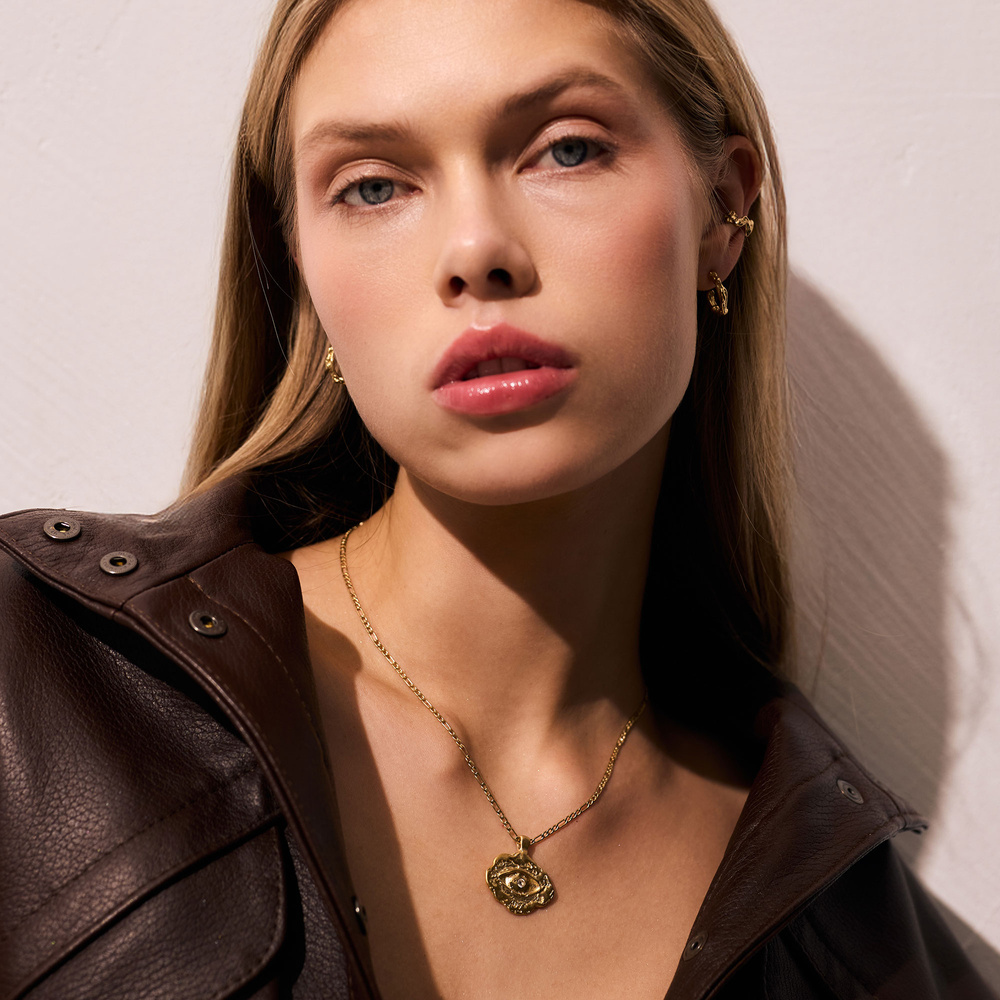 Złoty naszyjnik EYE 