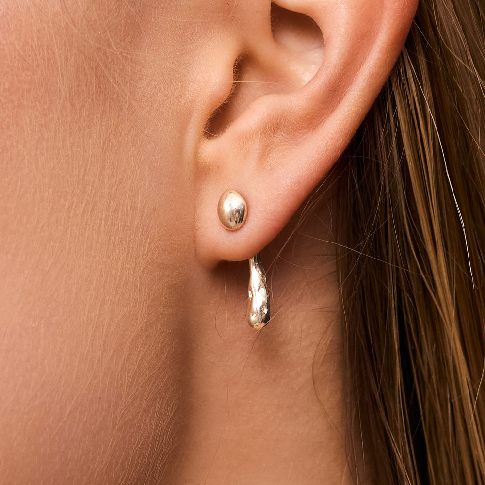 Srebrne kolczyki DRIP