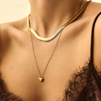 Złoty naszyjnik Heart