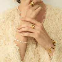 Złoty regulowany pierścionek Gemini N°3