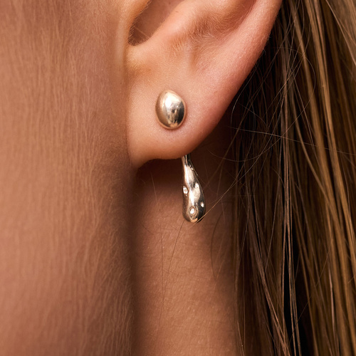 Srebrne kolczyki DRIP